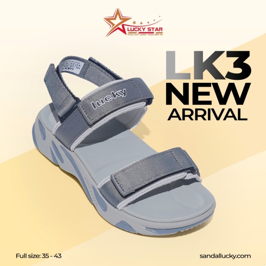 Sandal Nam Nữ Full Xám Sơn Bi Quai Lót Eva
