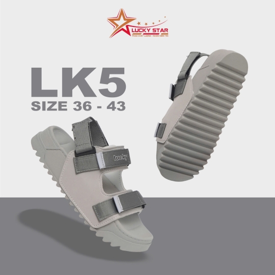 Sandal Nam Nữ  LK5 Full xám